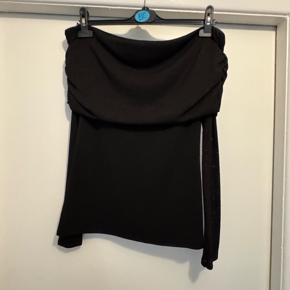 River Island Black Off-Shoulder Top